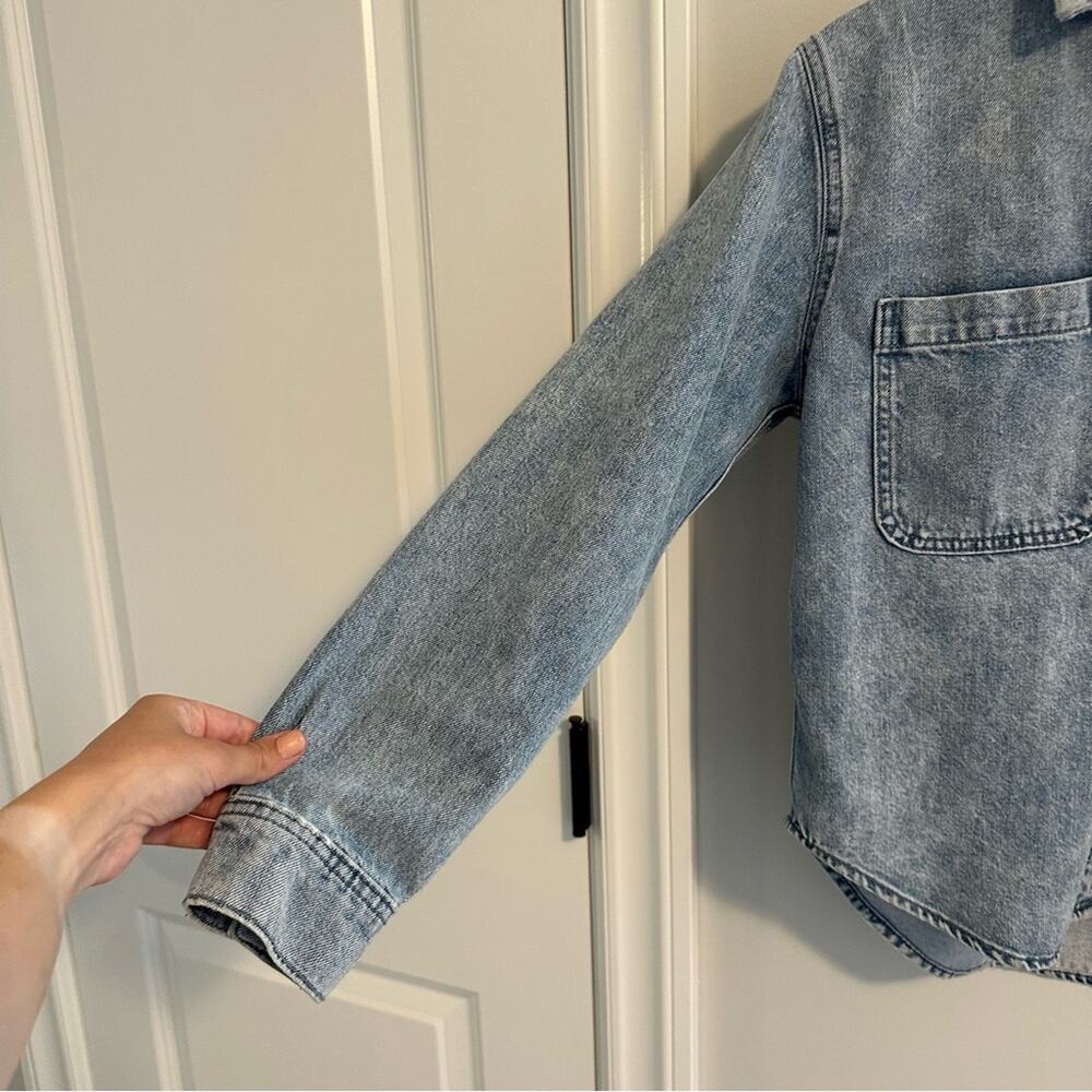 DL1961 Light Denim Button Front Shirt Jacket XS - Picture 12 of 15